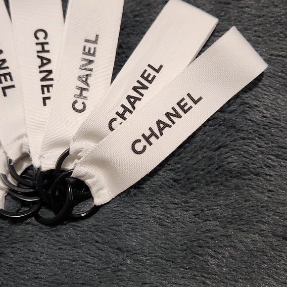 Chanel Ribbon Keychain 4" Handmade - Picture 3 of 3
